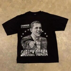 Vintage Y2K Barack Obama‎ Rap Tee